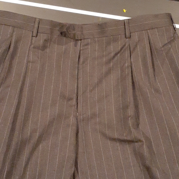 Men Pin Striped Suit by Jo's A Banks  46 R - Picture 8 of 11